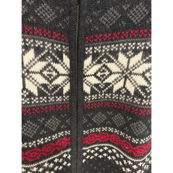 VTG Holiday Fairisle Christmas Nordic Zip Cardigan Croft Barrow Sweater SMALL - Picture 4 of 10